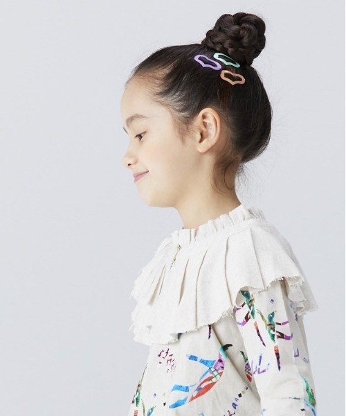 A BOND（アボンド）の「アシンメトリーつけ衿（kids/XS～LL）（付け襟・キッズ・チャコール/ベージュ・S/L/M/XS/LL）」の3枚目の写真