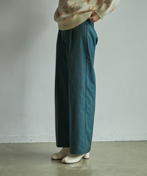 VACANCY（ヴァカンシー）の「SET UPタマムシストレートパンツ（その他パンツ・レディース・グリーン/ボルドー・FREE/MEDIUM/TALL）」の18枚目の写真