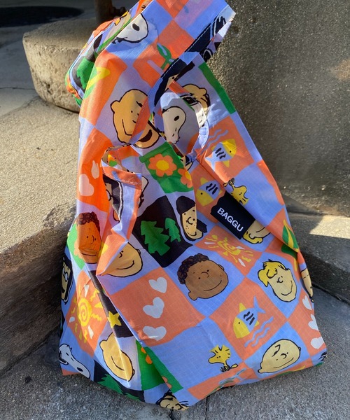 BAGGU(バグー)の「【BAGGU/バグゥ】PEANUTS BABY BAGGU(エコバッグ/サブバッグ・レディース・ブルー系その他/イエロー/ピンク・FREE)」の11枚目の写真