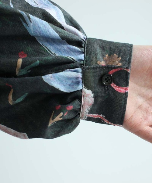 l'atelier du savon（アトリエドサボン）の「C/冬のみじたくｐｒ　シャツワンピース（シャツワンピース・レディース・ブラック/ブルー・FREE）」の7枚目の写真