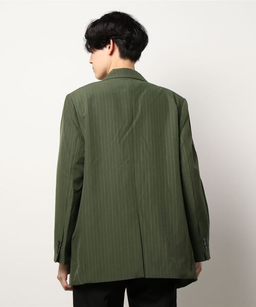 WESTBOY（ウエストボーイ）の「【WB ORIGINALS】2 Button Striped Single Tailored Jacket WO21W2OT12（テーラードジャケット・メンズ・グリーン/ブラック/ベージュ・M/L/XL）」の16枚目の写真