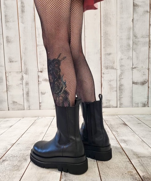 Jeffrey Campbell（ジェフリーキャンベル）の「ダブルソールサイドゴアブーツ（ブーツ・レディース・ブラック・38/39/37/36）」の6枚目の写真
