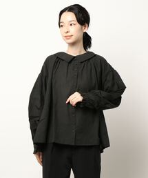 Samansa Mos2 | パウダーガーゼブラウス(シャツ/ブラウス)