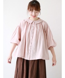 Samansa Mos2 | パウダーガーゼブラウス(シャツ/ブラウス)