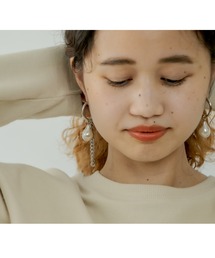 mystic | Lara バロックチェ-ンフープピアス(ピアス（両耳用）)