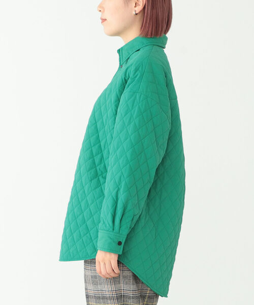 BEAMS BOY(ビームスボーイ)の「BEAMS BOY / ナイロン シャツ ブルゾン(ブルゾン・レディース・ブラック/グリーン・ONE SIZE)」の12枚目の写真