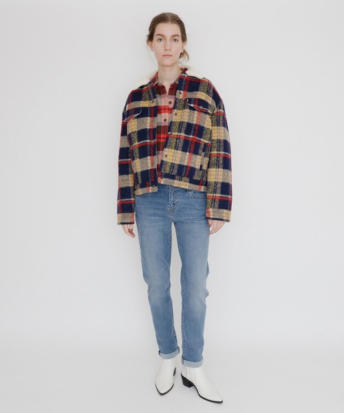 セール】WOOL デニムジャケット PLAID（ブルゾン）｜Levi's