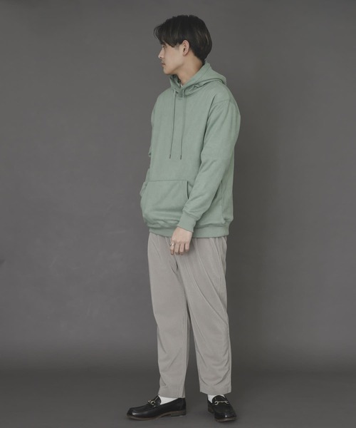 SENSE OF PLACE by URBAN RESEARCH（センスオブプレイスバイアーバンリサーチ）の「エコスエードカラースウェットパーカ（パーカー・メンズ・ベージュ/ライトカーキ/チャコールグレー/ブルー/ライトベージュ/ブラウン/イエロー/ミント・LARGE/MEDIUM/X-LARGE）」の22枚目の写真