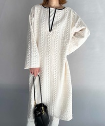 PICCIN | ケーブルキルトカフタンワンピース(ワンピース)