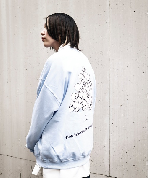 rovtski（ロフトスキー）の「AFYF GILDAN BODYDARK BEAR CREW SWEAT/ビッグシルエット ギルダンボディ ダークベアー クルーネックスウェット/トレーナー（スウェット・メンズ・ブラック系その他5/パープル系その他/ブラック系その他3/ブラック系その他2/ブラック系その他/マルーン/ブルー系その他/グリーン系その他/ホワイト系その他/ホワイト系その他2/ブラック系その他6/ホワイト系その他3/ブラック系その他7/ホワイト系その他4・FREE）」の12枚目の写真