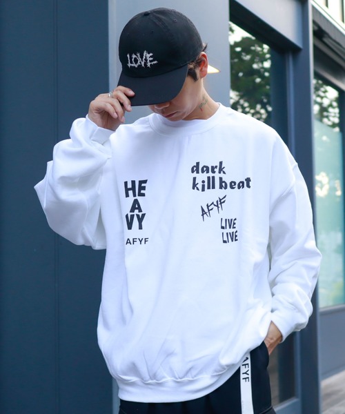 rovtski（ロフトスキー）の「AFYF GILDAN BODYDARK BEAR CREW SWEAT/ビッグシルエット ギルダンボディ ダークベアー クルーネックスウェット/トレーナー（スウェット・メンズ・ブラック系その他5/パープル系その他/ブラック系その他3/ブラック系その他2/ブラック系その他/マルーン/ブルー系その他/グリーン系その他/ホワイト系その他/ホワイト系その他2/ブラック系その他6/ホワイト系その他3/ブラック系その他7/ホワイト系その他4・FREE）」の4枚目の写真