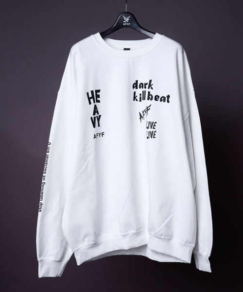 rovtski（ロフトスキー）の「AFYF GILDAN BODYDARK BEAR CREW SWEAT/ビッグシルエット ギルダンボディ ダークベアー クルーネックスウェット/トレーナー（スウェット・メンズ・ブラック系その他5/パープル系その他/ブラック系その他3/ブラック系その他2/ブラック系その他/マルーン/ブルー系その他/グリーン系その他/ホワイト系その他/ホワイト系その他2/ブラック系その他6/ホワイト系その他3/ブラック系その他7/ホワイト系その他4・FREE）」の15枚目の写真