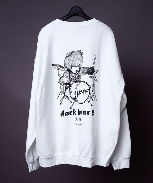 rovtski（ロフトスキー）の「AFYF GILDAN BODYDARK BEAR CREW SWEAT/ビッグシルエット ギルダンボディ ダークベアー クルーネックスウェット/トレーナー（スウェット・メンズ・ブラック系その他5/パープル系その他/ブラック系その他3/ブラック系その他2/ブラック系その他/マルーン/ブルー系その他/グリーン系その他/ホワイト系その他/ホワイト系その他2/ブラック系その他6/ホワイト系その他3/ブラック系その他7/ホワイト系その他4・FREE）」の19枚目の写真