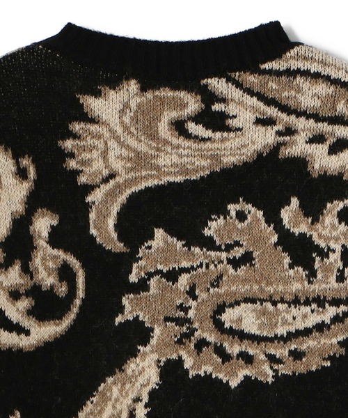 A4A(エーフォーエー)の「A4A/エーフォーエー/ペイズリーニット(ニット/セーター・メンズ・ブラック/ベージュ・FREE)」の15枚目の写真