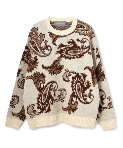 A4A(エーフォーエー)の「A4A/エーフォーエー/ペイズリーニット(ニット/セーター・メンズ・ブラック/ベージュ・FREE)」の19枚目の写真