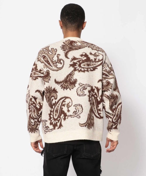 A4A(エーフォーエー)の「A4A/エーフォーエー/ペイズリーニット(ニット/セーター・メンズ・ブラック/ベージュ・FREE)」の20枚目の写真