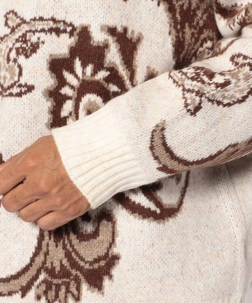 A4A(エーフォーエー)の「A4A/エーフォーエー/ペイズリーニット(ニット/セーター・メンズ・ブラック/ベージュ・FREE)」の22枚目の写真