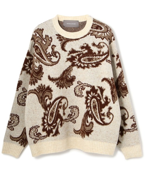 A4A(エーフォーエー)の「A4A/エーフォーエー/ペイズリーニット(ニット/セーター・メンズ・ブラック/ベージュ・FREE)」の2枚目の写真