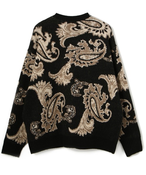 A4A(エーフォーエー)の「A4A/エーフォーエー/ペイズリーニット(ニット/セーター・メンズ・ブラック/ベージュ・FREE)」の5枚目の写真