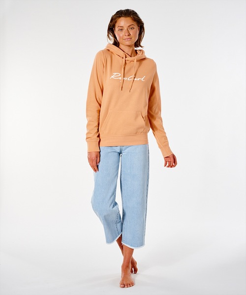 rip curl(リップカール)の「【RIPCURL / リップカール】SCRIPT STANDARD レディースフーディー ロゴスウェットパーカー(パーカー・レディース・セージグリーン/コーラル・SMALL/MEDIUM/LARGE)」の14枚目の写真