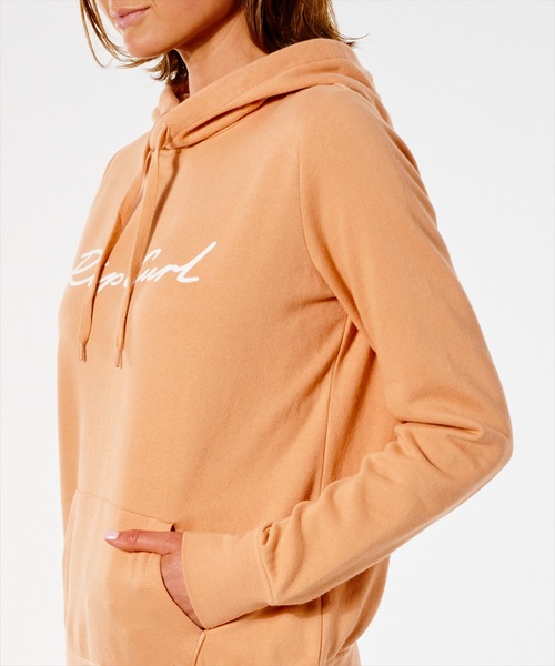 rip curl(リップカール)の「【RIPCURL / リップカール】SCRIPT STANDARD レディースフーディー ロゴスウェットパーカー(パーカー・レディース・セージグリーン/コーラル・SMALL/MEDIUM/LARGE)」の10枚目の写真