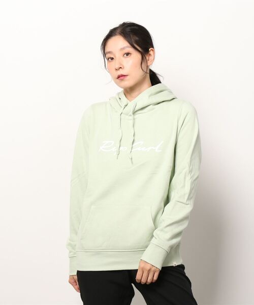 rip curl(リップカール)の「【RIPCURL / リップカール】SCRIPT STANDARD レディースフーディー ロゴスウェットパーカー(パーカー・レディース・セージグリーン/コーラル・SMALL/MEDIUM/LARGE)」の9枚目の写真