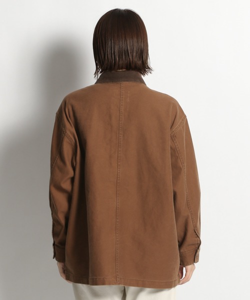 niko and...(ニコアンド)の「バックツイルカバーオール(ブルゾン・レディース・アイボリー/ブラウン・MEDIUM/LARGE)」の9枚目の写真