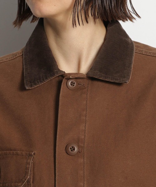 niko and...(ニコアンド)の「バックツイルカバーオール(ブルゾン・レディース・アイボリー/ブラウン・MEDIUM/LARGE)」の10枚目の写真