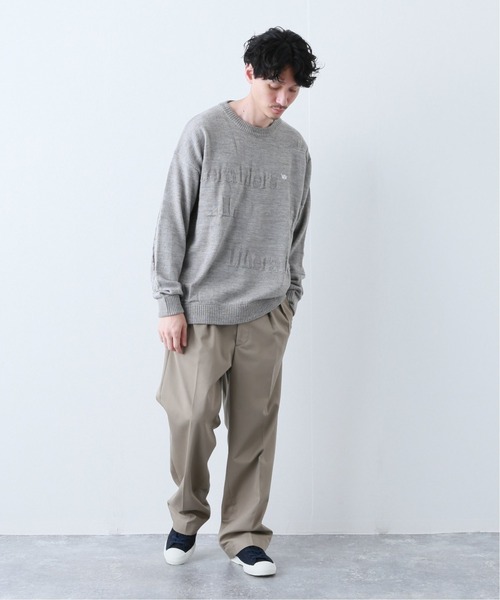 Liberaiders（リベレイダース）の「【Liberaiders / リベレイダース】JACQUARD LOGO CREWNECK ニット（ニット/セーター・メンズ・ライトブルー/グレー・MEDIUM/LARGE）」の3枚目の写真