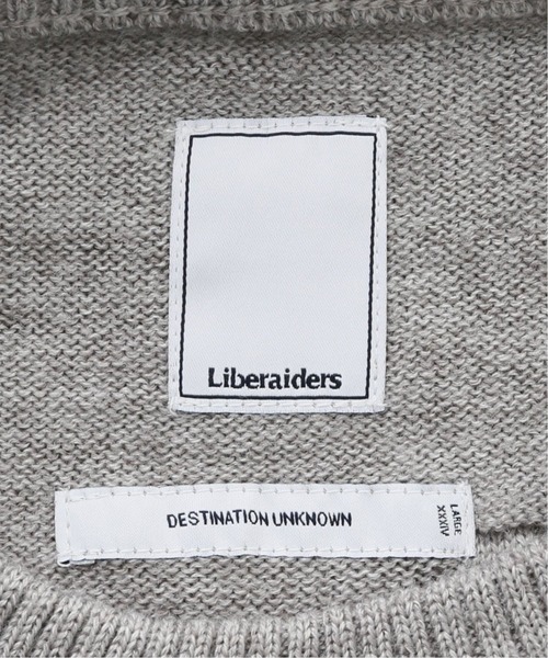 Liberaiders（リベレイダース）の「【Liberaiders / リベレイダース】JACQUARD LOGO CREWNECK ニット（ニット/セーター・メンズ・ライトブルー/グレー・MEDIUM/LARGE）」の16枚目の写真