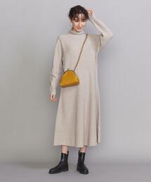 BEAUTY&YOUTH UNITED ARROWS | BY タートルネック フレア ニットワンピース(ワンピース)