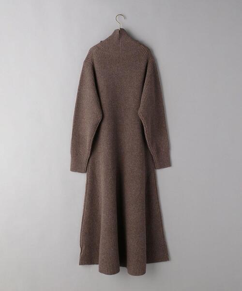 BEAUTY&YOUTH UNITED ARROWS(ビューティーアンドユースユナイテッドアローズ)の「BY タートルネック フレア ニットワンピース(ワンピース・レディース・モカ/ナチュラル・FREE)」の12枚目の写真