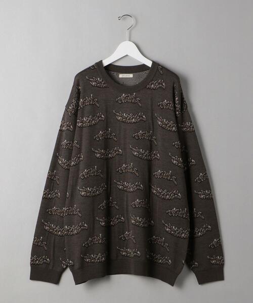 VAINL ARCHIVE(ヴァイナルアーカイブ)の「<VAINL ARCHIVE> URARA KNIT/ニット(ニット/セーター・メンズ・ブラウン/ダークグレー・M/L)」の2枚目の写真
