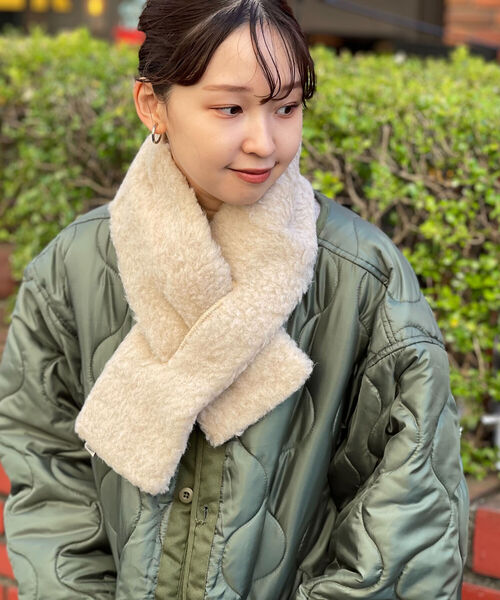 COLD BREAKER(コールドブレーカー)の「【COLDBREAKER/コールドブレーカー】Tubular Scarf 差し込みマフラー(マフラー・メンズ・ベージュ/チャコールグレー/ダークブラウン・FREE)」の18枚目の写真