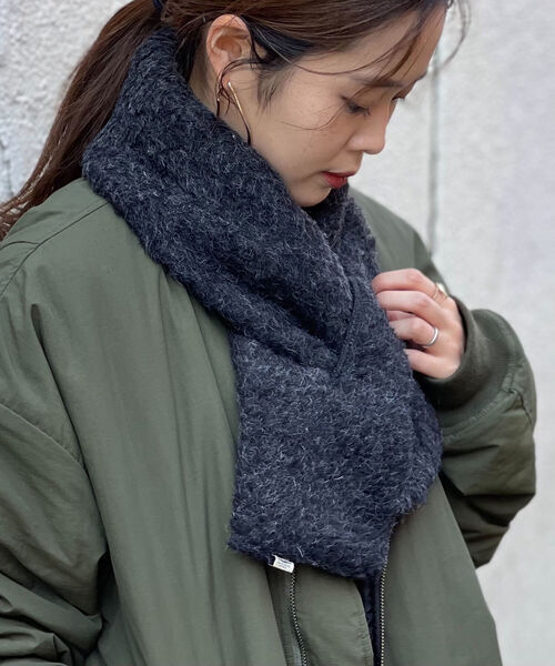 COLD BREAKER(コールドブレーカー)の「【COLDBREAKER/コールドブレーカー】Tubular Scarf 差し込みマフラー(マフラー・メンズ・ベージュ/チャコールグレー/ダークブラウン・FREE)」の14枚目の写真
