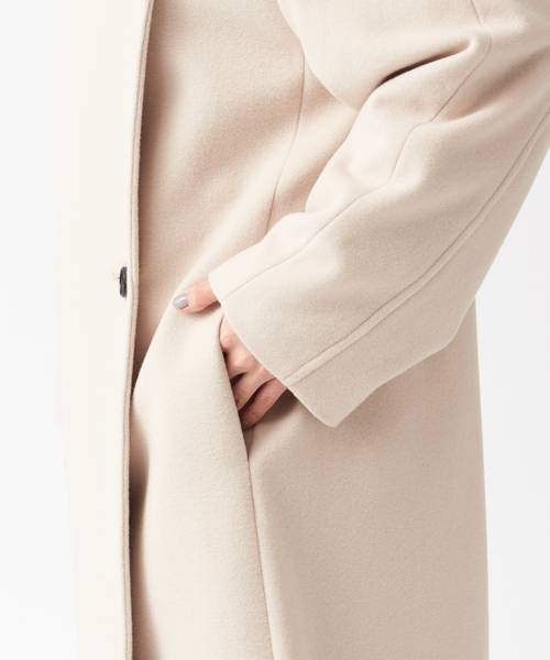 Rouge vif（ルージュヴィフ）の「テーラーラグランコート（チェスターコート・レディース・アイボリー/サックスブルー・36/38）」の7枚目の写真