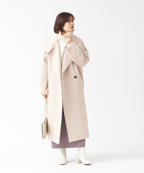 Rouge vif（ルージュヴィフ）の「テーラーラグランコート（チェスターコート・レディース・アイボリー/サックスブルー・36/38）」の14枚目の写真
