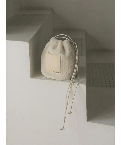 AMERICAN HOLIC（アメリカンホリック）の「ボアミニバック（ショルダーバッグ・レディース・アイボリー/ブラック/パープル・FREE）」の4枚目の写真