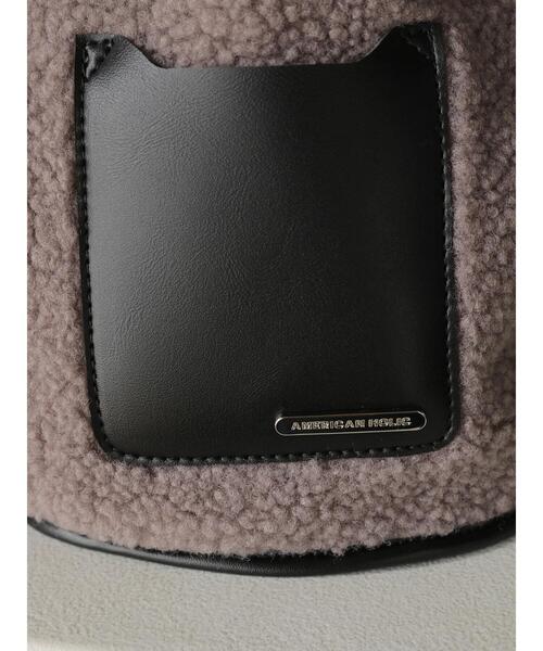 AMERICAN HOLIC（アメリカンホリック）の「ボアミニバック（ショルダーバッグ・レディース・アイボリー/ブラック/パープル・FREE）」の11枚目の写真