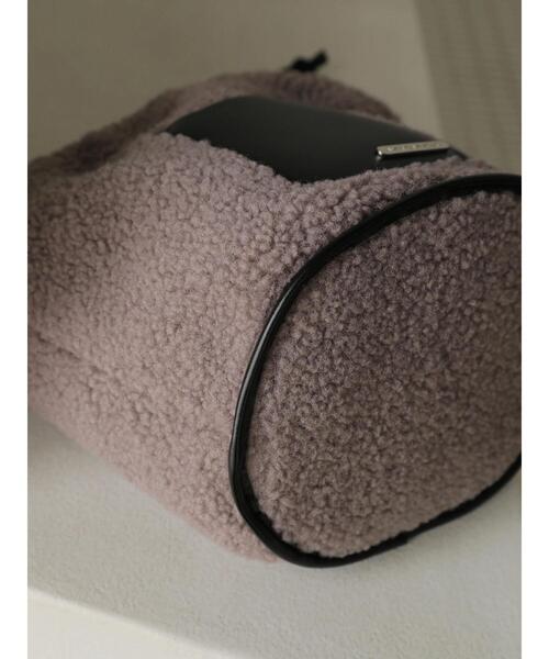 AMERICAN HOLIC（アメリカンホリック）の「ボアミニバック（ショルダーバッグ・レディース・アイボリー/ブラック/パープル・FREE）」の13枚目の写真