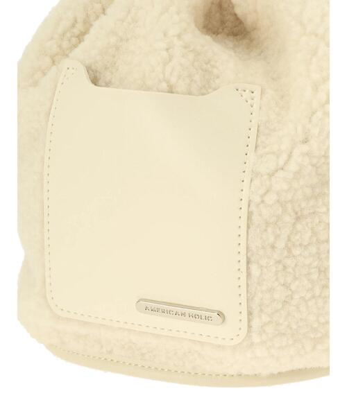 AMERICAN HOLIC（アメリカンホリック）の「ボアミニバック（ショルダーバッグ・レディース・アイボリー/ブラック/パープル・FREE）」の18枚目の写真