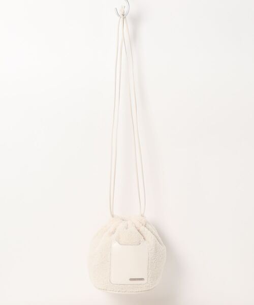 AMERICAN HOLIC（アメリカンホリック）の「ボアミニバック（ショルダーバッグ・レディース・アイボリー/ブラック/パープル・FREE）」の8枚目の写真