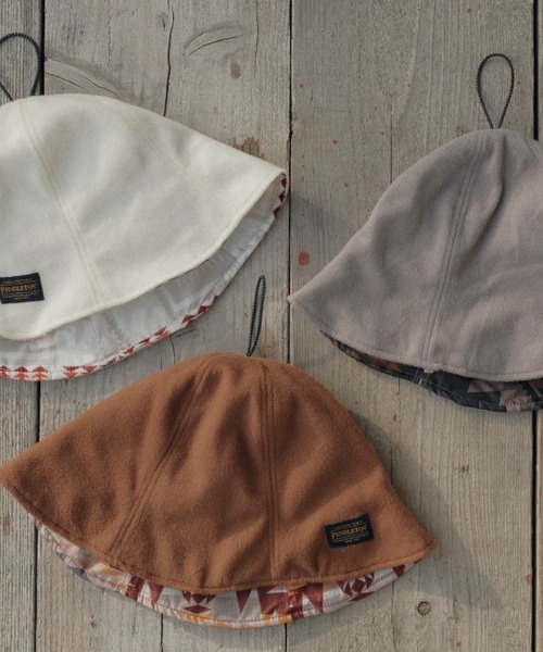 PENDLETON(ペンドルトン)の「【PENDLETON × YURIE / ペンドルトン × ユリエ 】 REVERSIBLE SAUNA HAT リバーシブル サウナ ハット 収納ポーチ(ハット・メンズ・ブラウン/グレー/オフホワイト・FREE)」の17枚目の写真