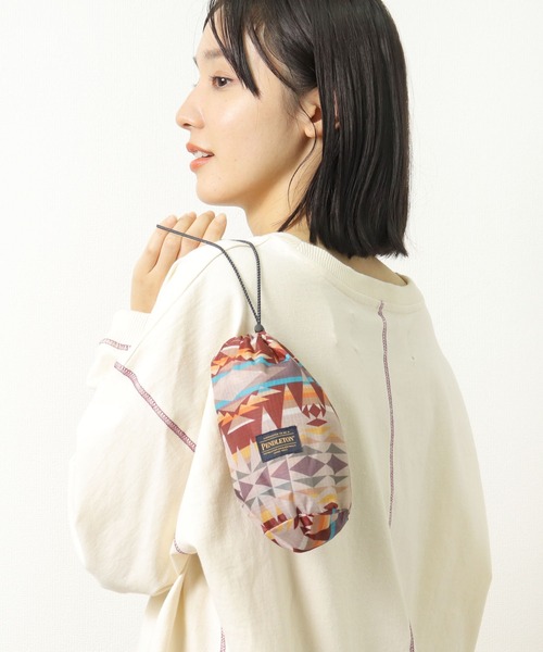 PENDLETON(ペンドルトン)の「【PENDLETON × YURIE / ペンドルトン × ユリエ 】 REVERSIBLE SAUNA HAT リバーシブル サウナ ハット 収納ポーチ(ハット・メンズ・ブラウン/グレー/オフホワイト・FREE)」の5枚目の写真