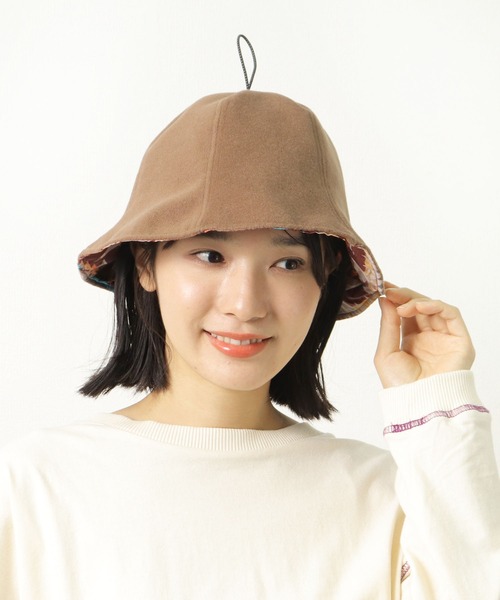 PENDLETON(ペンドルトン)の「【PENDLETON × YURIE / ペンドルトン × ユリエ 】 REVERSIBLE SAUNA HAT リバーシブル サウナ ハット 収納ポーチ(ハット・メンズ・ブラウン/グレー/オフホワイト・FREE)」の10枚目の写真