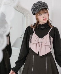 DearMyLove（ディアマイラブ）の「2TYPEフリルタートルネックニット