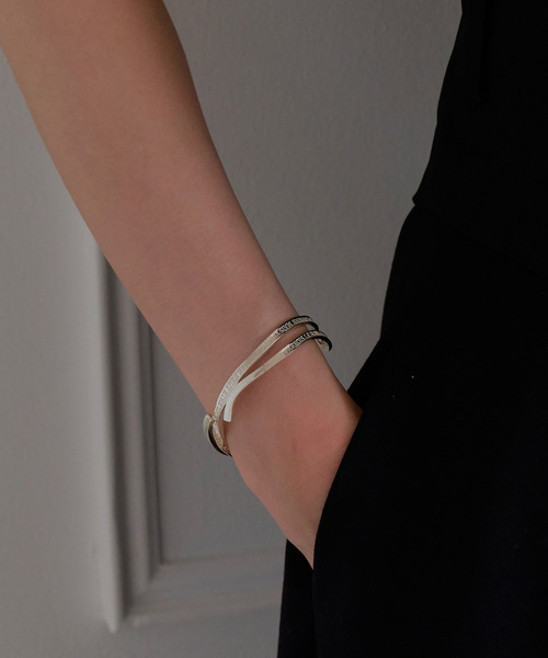 JUPITER（ジュピター）の「【SV925】メッセージバングル/天然石<手首回り14.8～>動画あり（バングル/リストバンド・レディース・シルバー・FREE）」の9枚目の写真