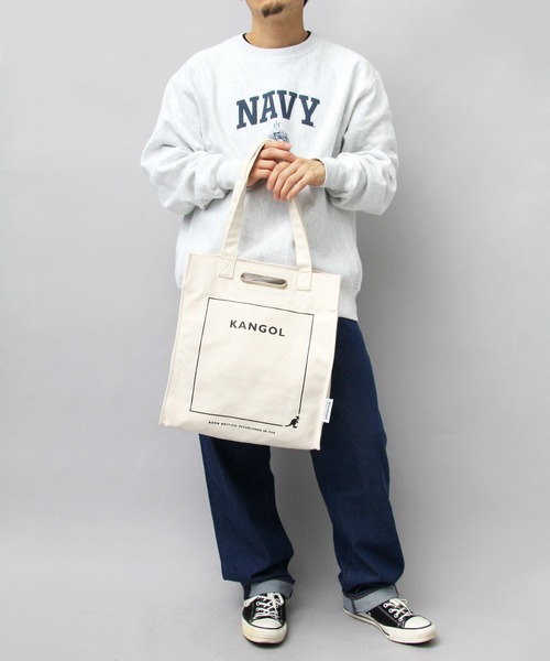 KANGOL（カンゴール）の「16オンス ヘビーキャンバス トートバッグ（トートバッグ・メンズ・ホワイト/ホワイト系その他・FREE）」の12枚目の写真