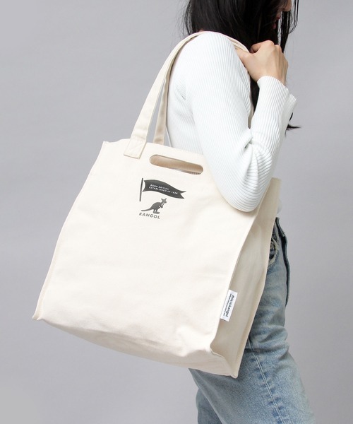 KANGOL（カンゴール）の「16オンス ヘビーキャンバス トートバッグ（トートバッグ・メンズ・ホワイト/ホワイト系その他・FREE）」の16枚目の写真
