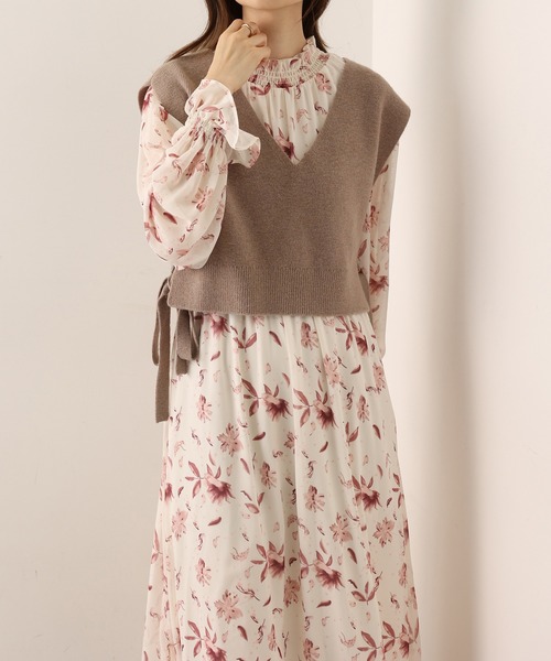 one after another NICE CLAUP(ワンアフターアナザーナイスクラップ)の「【WEB限定】ベストセットロングワンピース(ワンピース・レディース・アイボリー/ホワイト系その他/ブラウン・FREE)」の11枚目の写真